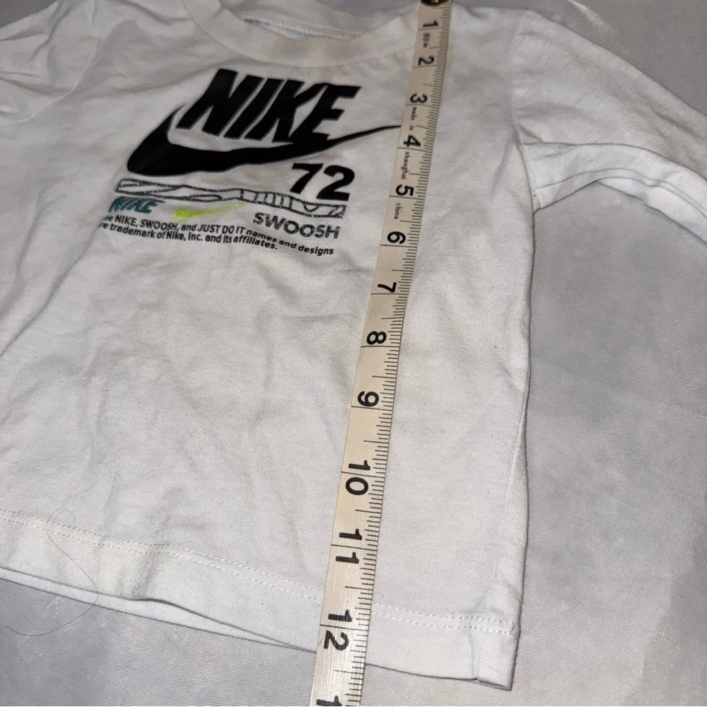 Nike Baby 12 mos Unisex‎ Boy Girl White w/Black Long Sleeve T-Shirt